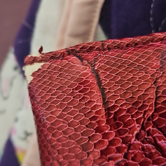 WHBM Red Envelope Shoulder Bag - Picture 10 of 14